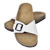 vidaXL Women's Bio Cork Sandal with 1 Buckle Strap White Size 36