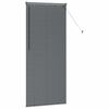 vidaXL Window Blind with Curtains Manual Dark grey Aluminium