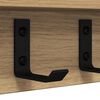 vidaXL Wall-Mounted Coat Rack Artisan Oak 40 x 10.5 x 10.5 cm