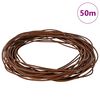 vidaXL Leather Cord Light Brown &Oslash;1 mm x 50 m Leather