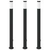 vidaXL Bollard Lights with Outlet 3pcs 110 cm Stainless Steel IP44