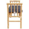 vidaXL Garden Bench with Cushion Brown 110 x 38 x 65cm Bamboo