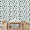 DUTCH WALLCOVERINGS Wallpaper Flower Light Blue