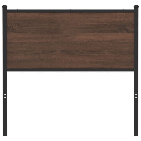 vidaXL Replace Headboard Brown Oak 90 cm Engineered Wood and Steel