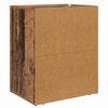 vidaXL Bedside Cabinet Old Wood 35 x 50 x 60 cm Engineered Wood