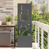 vidaXL Garden Privacy Screen Anthracite 50 x 140 cm Cold-rolled steel