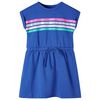Kids' Dress with Drawstring Cobalt Blue 140