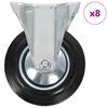 vidaXL 8 pcs Fixed Casters 160 mm