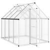 vidaXL Greenhouse with Base Frame Silver 224x169x195 cm Aluminium