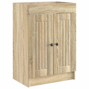 vidaXL Bathroom under Sink Cabinet Sonoma Oak 56 x 37.5 x 81 cm