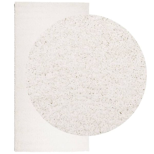 vidaXL Shaggy Rug PAMPLONA High Pile Modern Cream 100x200 cm