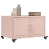 vidaXL Coffee Table Pink 68x50x43.5 cm Steel