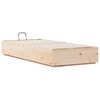 vidaXL Ottoman Bed Frame Natural 80 x 200 cm Solid Pine Wood