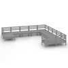 vidaXL 11 Piece Garden Lounge Set Grey Solid Wood Pine