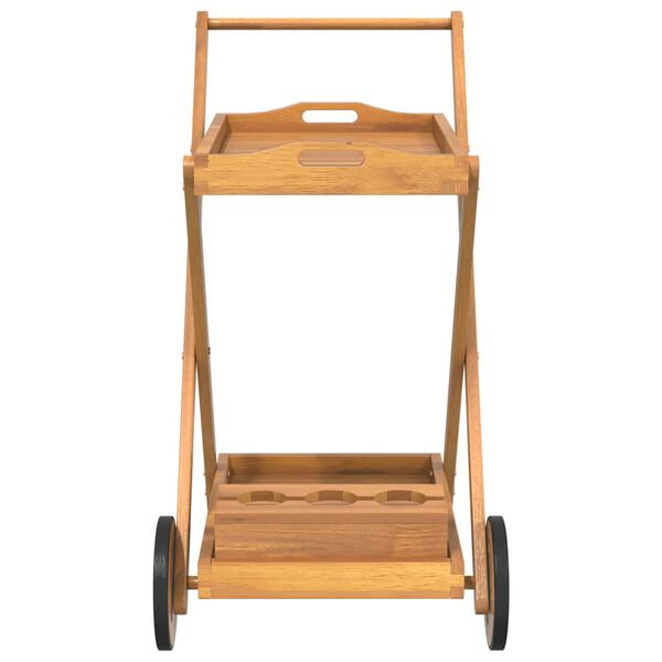 vidaXL Tea Trolley 54x87x90 cm Solid Wood Acacia