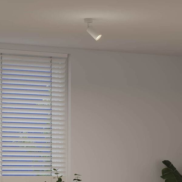 vidaXL Ceiling Spotlight with Spotlights White 6 x 6 x 16 cm Metal