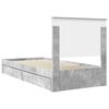 vidaXL Storage Bed Concrete Grey 75 x 190 cm Engineered Wood