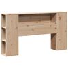 vidaXL Bookcase Bed without Mattress 140x190 cm Solid Wood Pine