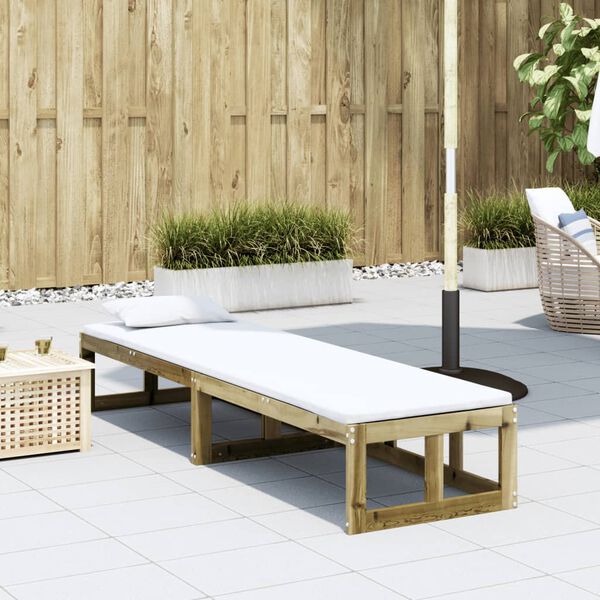 vidaXL Garden Sofa Bench Extendable Impregnated Wood Pine