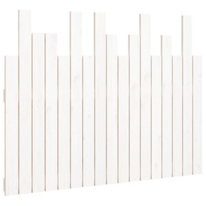 vidaXL Wall Headboard White 108x3x80 cm Solid Wood Pine