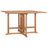 vidaXL Folding Garden Dining Table 110x110x75 cm Solid Wood Teak