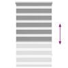 vidaXL Zebra Blind 70 x 120 cm Grey