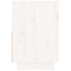 vidaXL Bedside Cabinet White 60x34x51 cm Solid Wood Pine