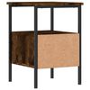 vidaXL Bedside Cabinet Smoked Oak 34x36x50 cm Engineered Wood