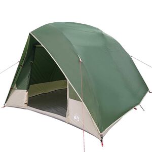 vidaXL Camping Tent 4-Person Waterproof Green Taffeta