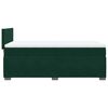 vidaXL Box Spring Bed with Mattress Dark Green 100x200 cm Velvet