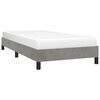 vidaXL Bed Frame without Mattress Light Grey 90x190 cm Single Single Velvet