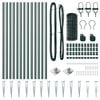 vidaXL Fence with Post Green 0.8 x 25 m Steel