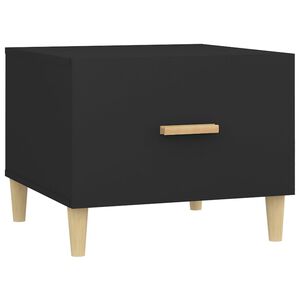 vidaXL Coffee Table Black 50x50x40 cm Engineered Wood