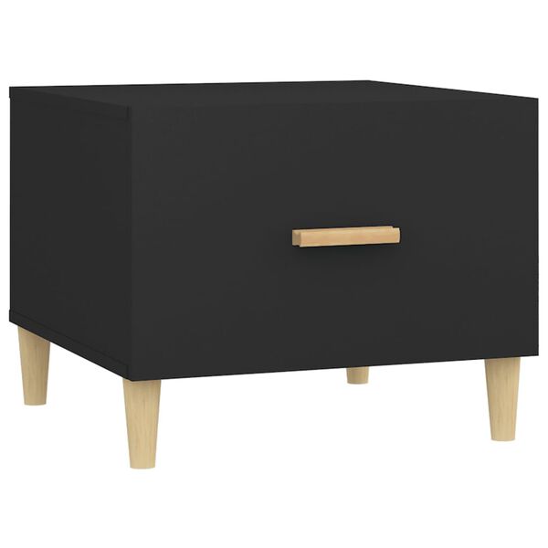 vidaXL Coffee Table Black 50x50x40 cm Engineered Wood