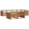 vidaXL Outdoor Sofa Set 7 pcs Natural Solid Acacia Wood