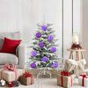 vidaXL Christmas Bauble Set 15 pcs Lilac Plastic
