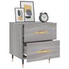 vidaXL Bedside Cabinet Grey Sonoma 40x35x47.5 cm Engineered Wood
