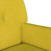 vidaXL Bench Yellow 112 x 65.5 x 75 cm Velvet