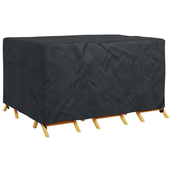 vidaXL Furniture Cover Plain Black 180 x 120 x 74 cm 420D