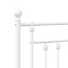 vidaXL Metal Replace Headboard White 100 cm