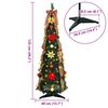 vidaXL Artificial Christmas Tree with 50 LEDs Green 125 cm PVC