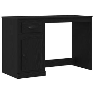 vidaXL Desk Black Oak 50 x 115 x 75 cm Engineered Wood
