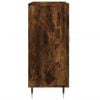 vidaXL Sideboard Smoked Oak 90x34x80 cm Engineered Wood