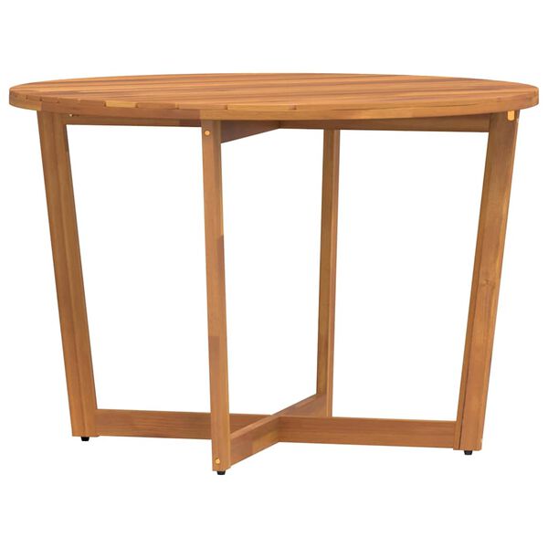 vidaXL Garden Dining Table Round Ø110x75 cm Solid Wood Acacia