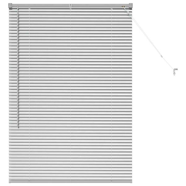 vidaXL Venetian Blinds Height Adjustable Silver 130 x 85 cm Aluminium
