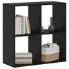 vidaXL Book Cabinet Black Oak 69.5 x 29 x 69.5 cm Engineered Wood