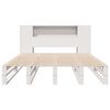 vidaXL Bookcase Bed without Mattress White 140x190 cm Solid Wood