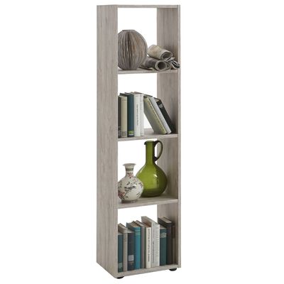 FMD Standing Shelf with 4 Compartments Sand Oak