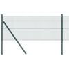 vidaXL Welded Wire Fence Ground Fix 50 x 0.6 m PVC-Coated Steel Green