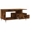 vidaXL Coffee Table Smoked Oak 90x49x45 cm Engineered Wood